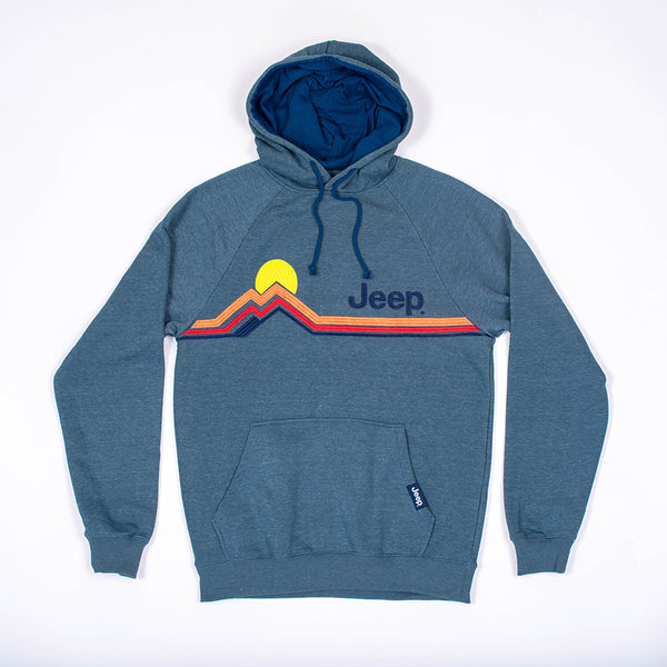 jedco jeep mountain stripe accent hoodie