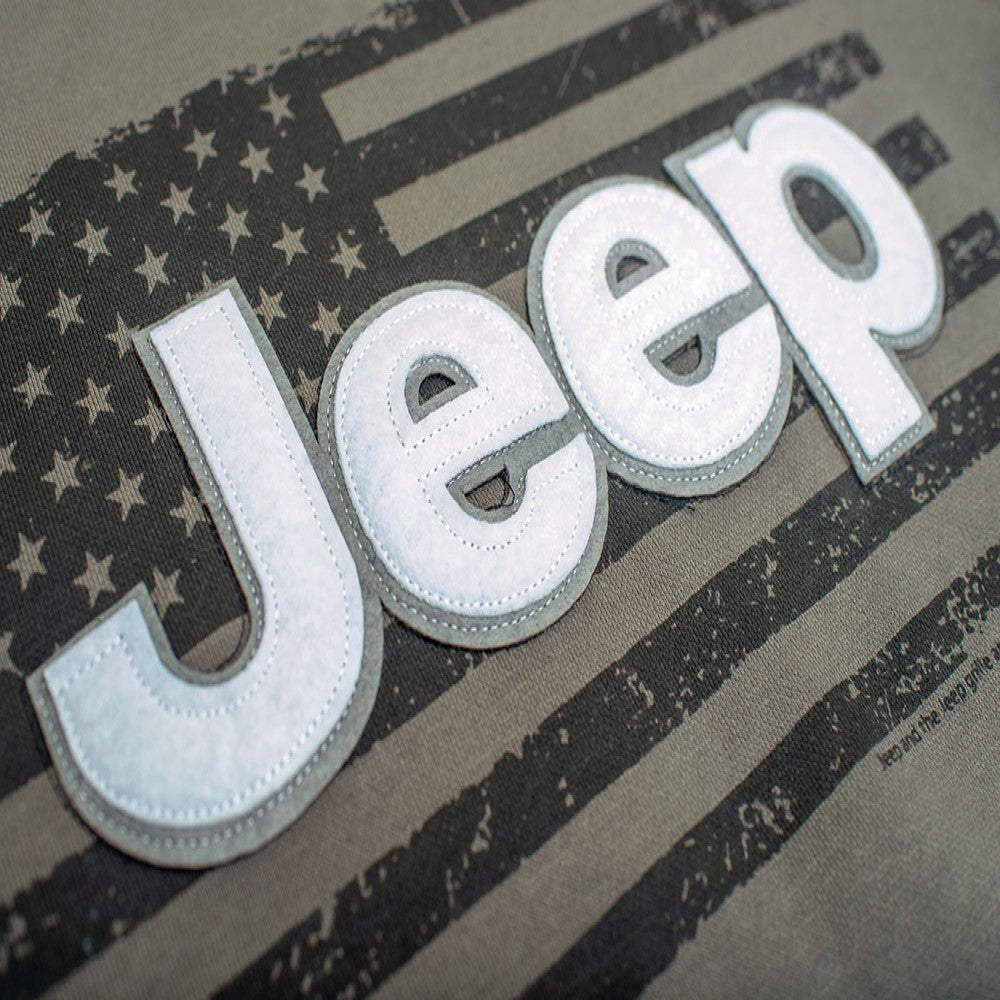 Jeep - America Accent Hoodie - Olive/Dark Olive