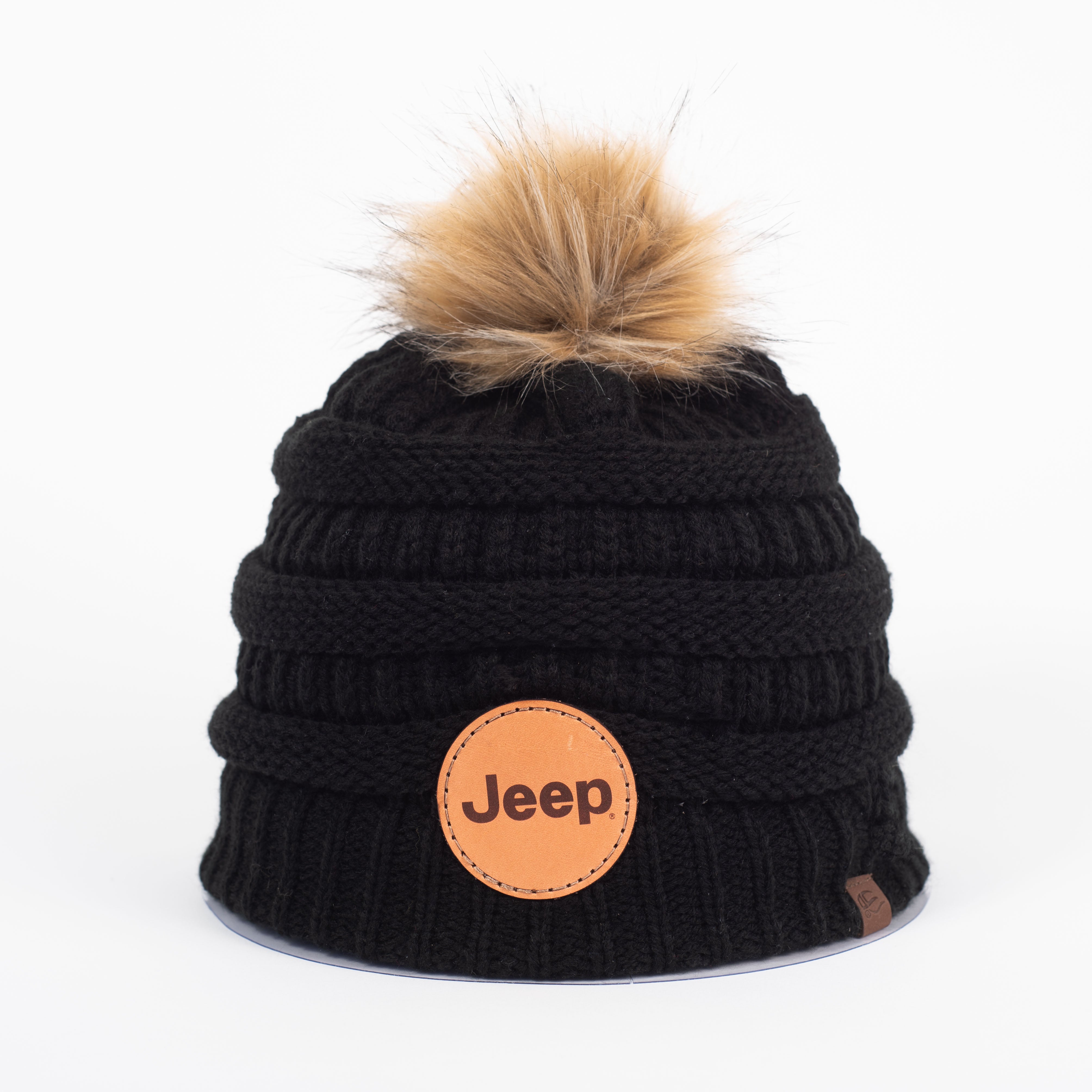 Black Jeep JEDCo knit hat pom pom beanie