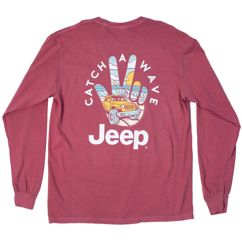 Jeep_JEDCo_3052_Catch-A-Wave_long_sleeve_back_red