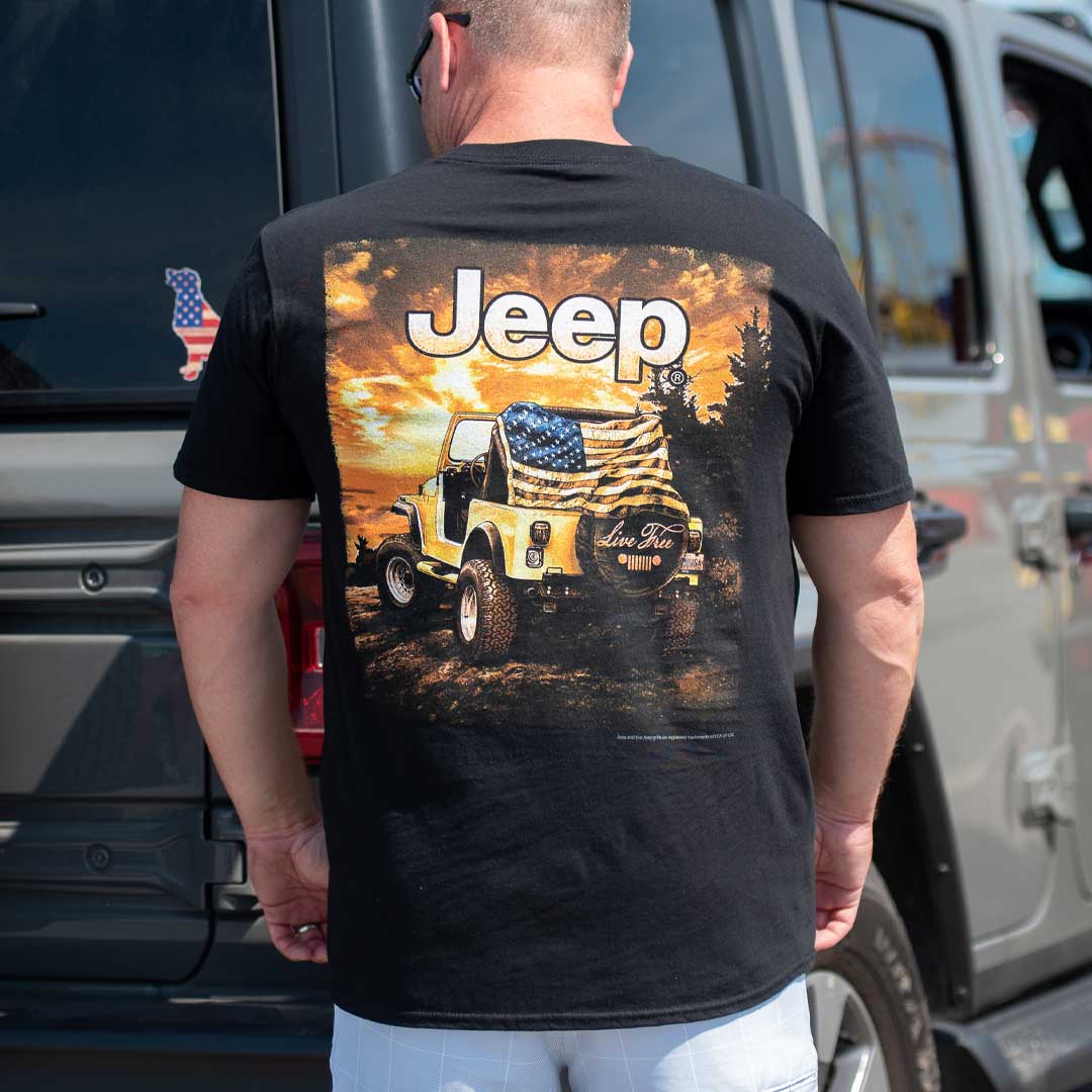 Jeep - Live Free T-Shirt Black / MD