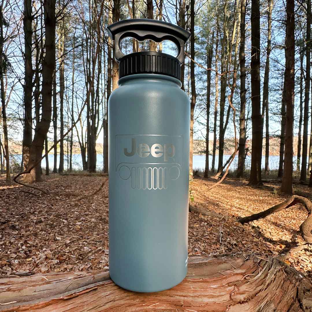 LIFE IS GOOD 50 oz Wide Mouth Stainless Steel Water Bottle Jeep Trip  Mountains