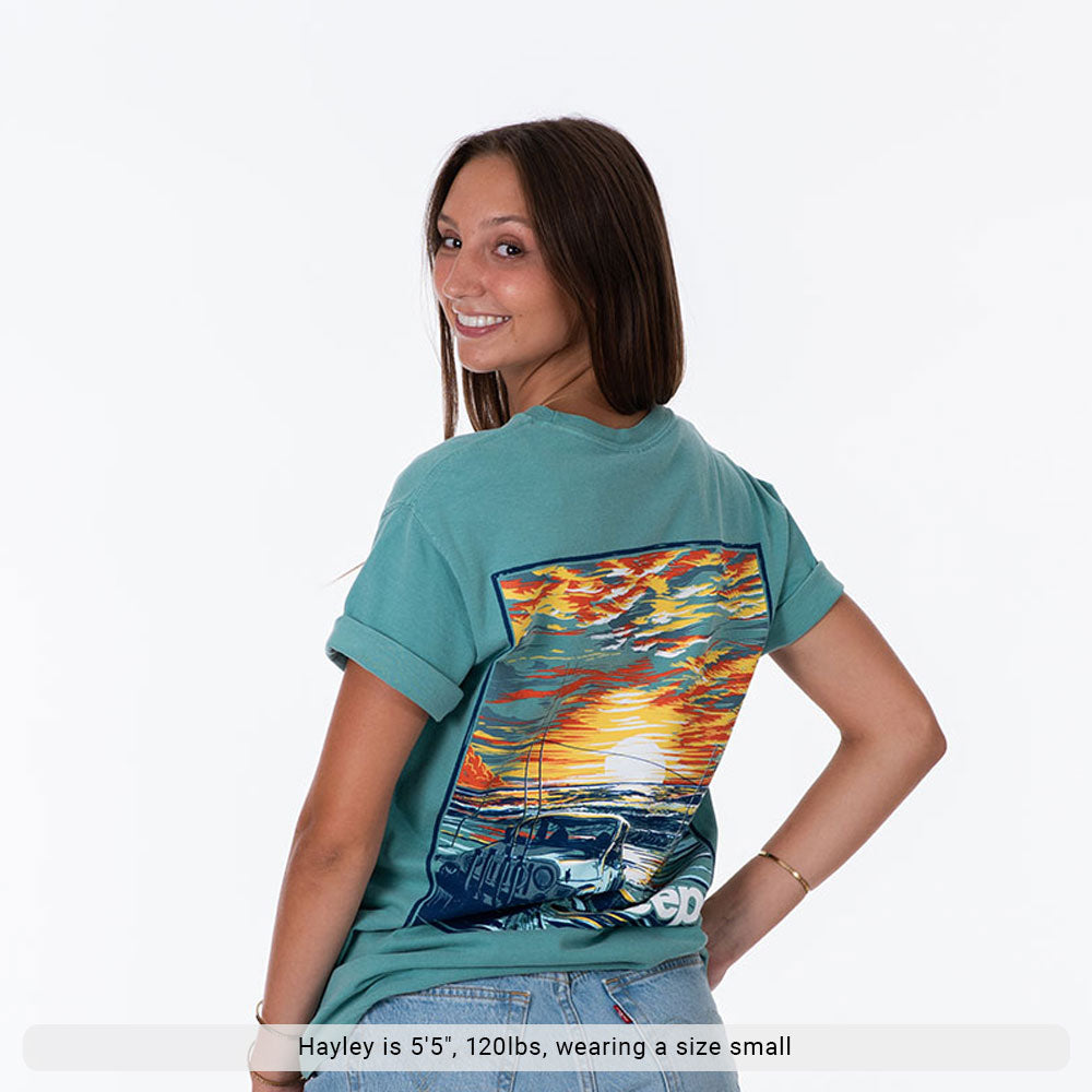 Jeep Surf Fishing Short Sleeve T-Shirt | Palmetto Moon M